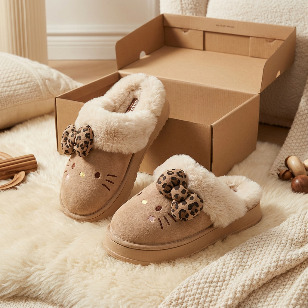 נעלי חורף "הלו קיטי" לאישה